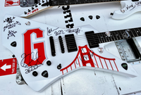 James Hetfield’s Custom Signature Series ESP Guitar, Autographed by Metallica and Played at Metallica Night with the San Francisco Giants