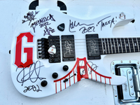 Kirk Hammett’s Custom Signature Series ESP Guitar, Autographed by Metallica and Played at Metallica Night with the San Francisco Giants